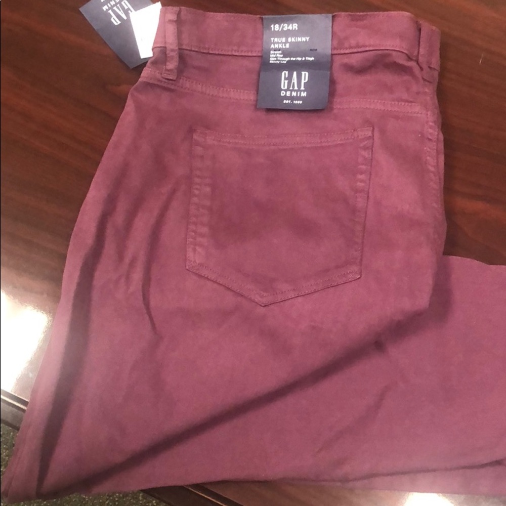 NWT Purple GAP jeans  sz 18